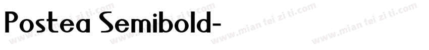 Postea Semibold字体转换
